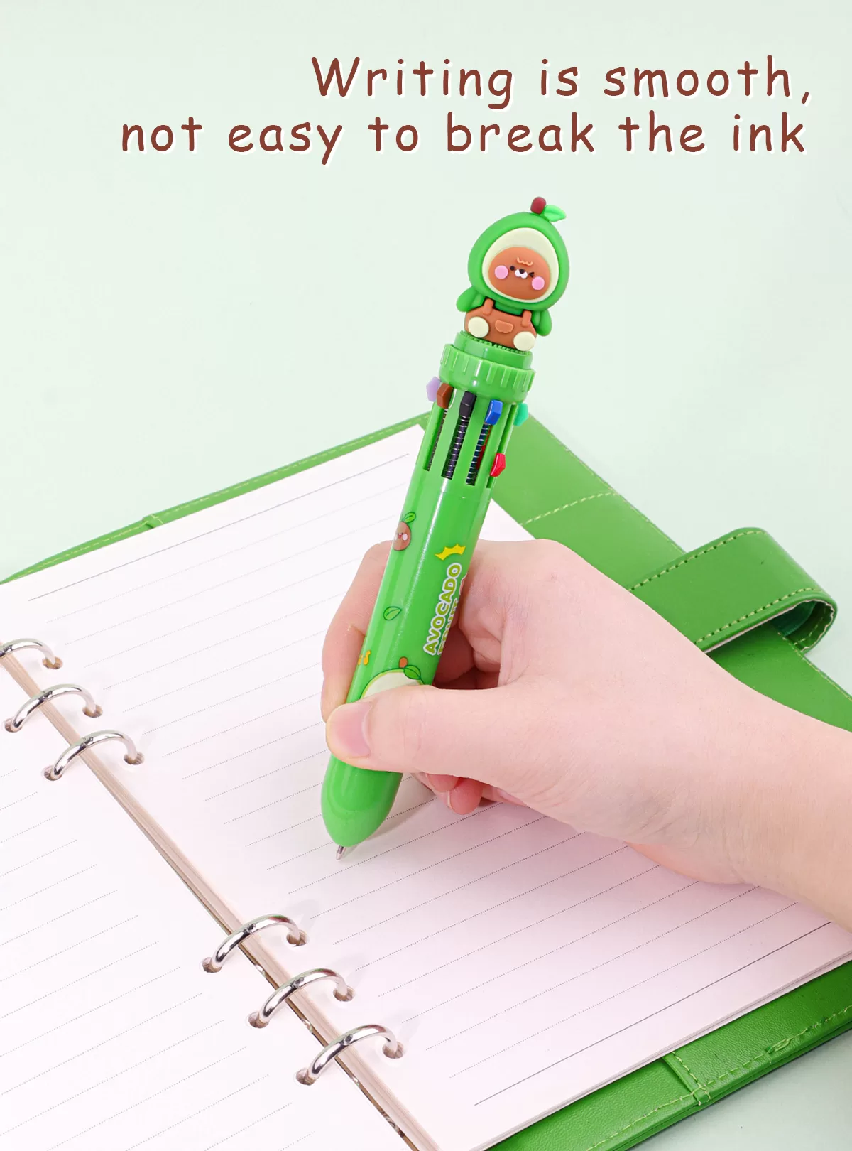 Cute Avocado Ballpoint Pen- 10 Colors - Image 6