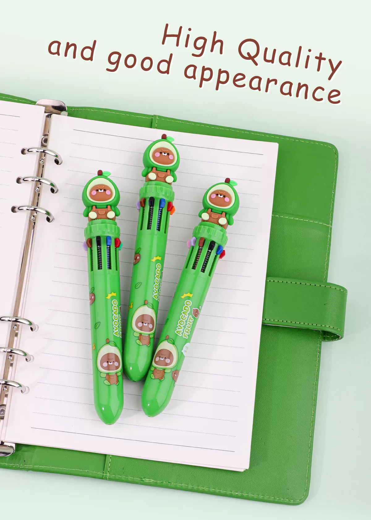 Cute Avocado Ballpoint Pen- 10 Colors - Image 8