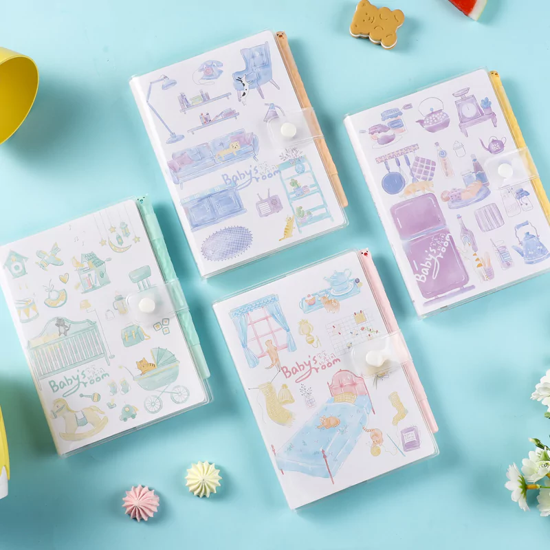 Color Pages 36K Notebook&Pen Set-Dream Room Theme