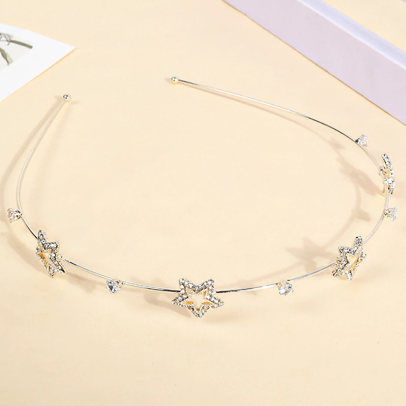 Rhinestone Star Metal Hair Band