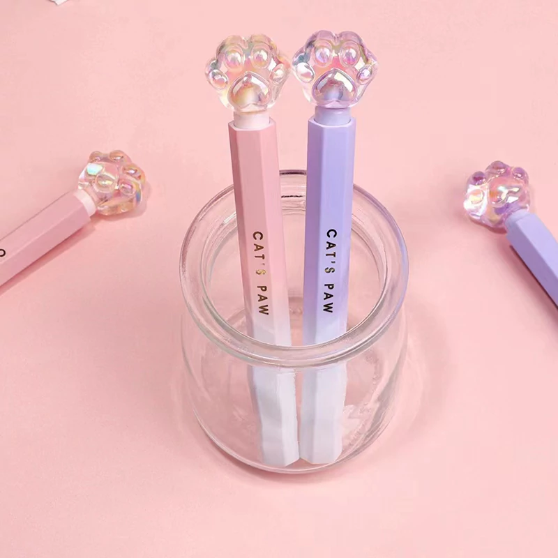 Crystal Cat Paw Gel Pen