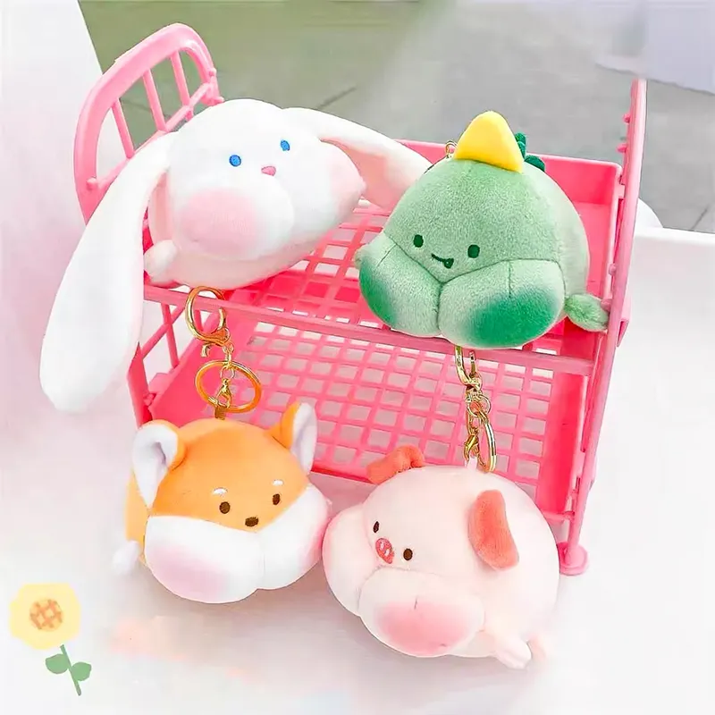 Cute Furry Animal Keychain