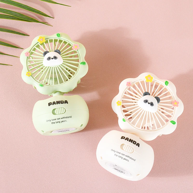 Panda Flower Vanity Table Fan - Image 2