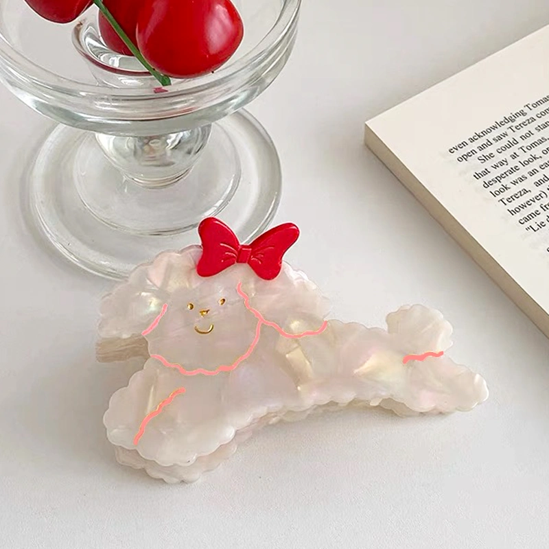 Glossy Puppy-Shaped Claw Clip