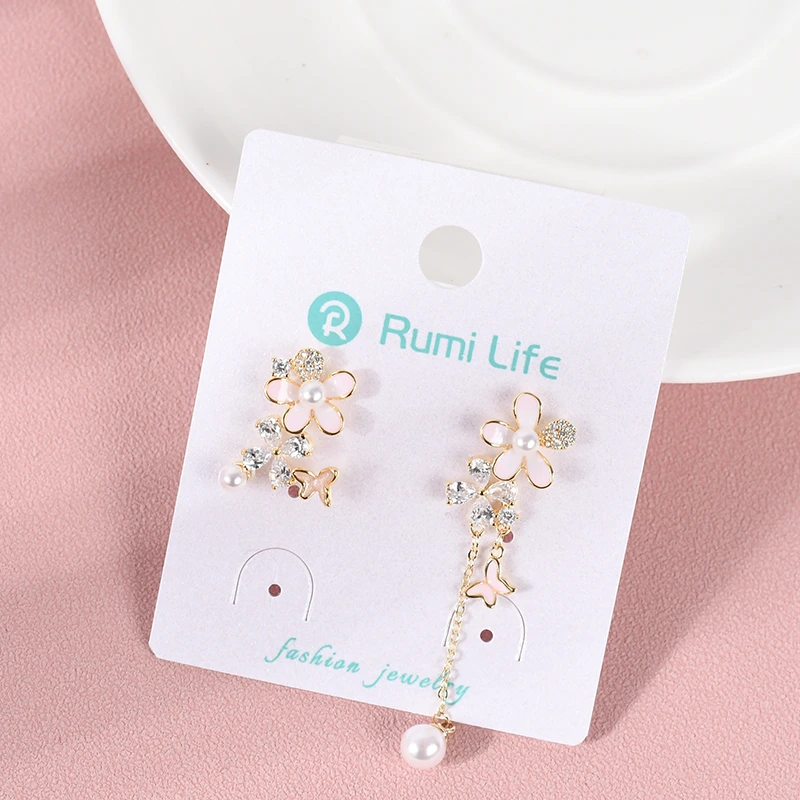 Flower&Butterfly Stud Earring