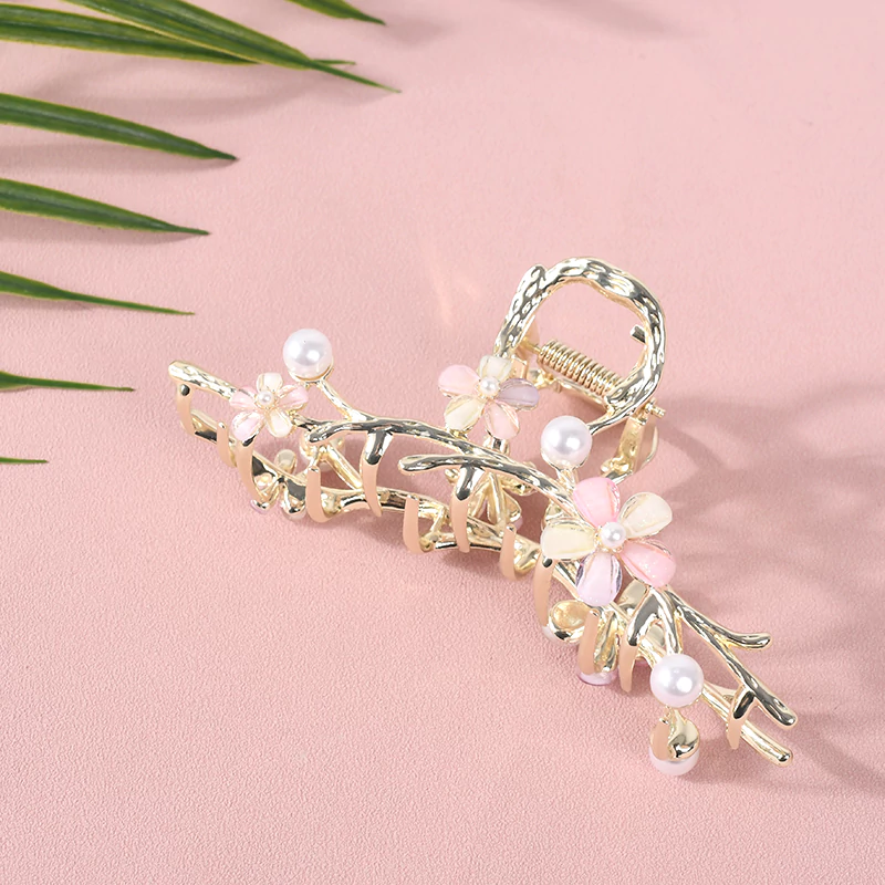 Glaze Flower Claw Clip