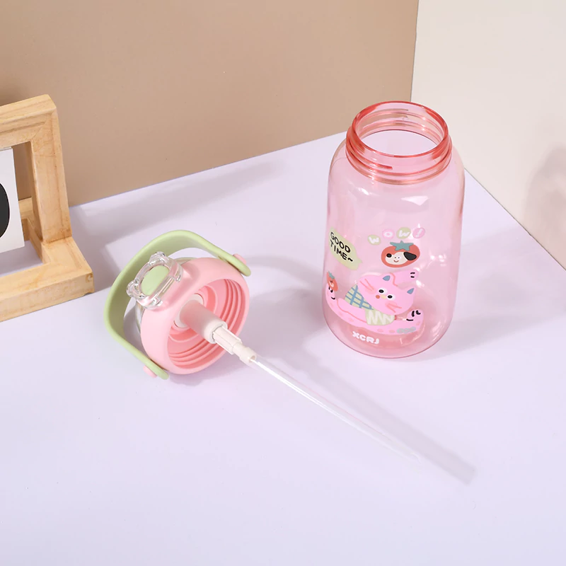 Cartoon Plastic Water Bottle 21.6oz - Image 5