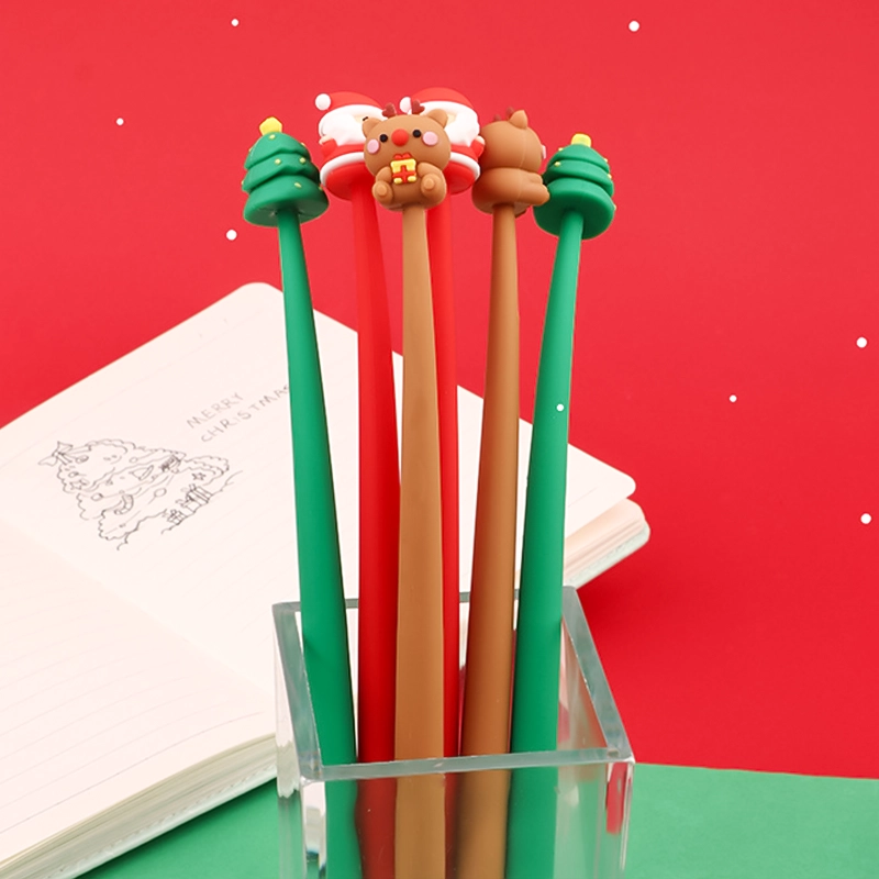 Christmas Cartoon Shake Gel Pen-Three Colors