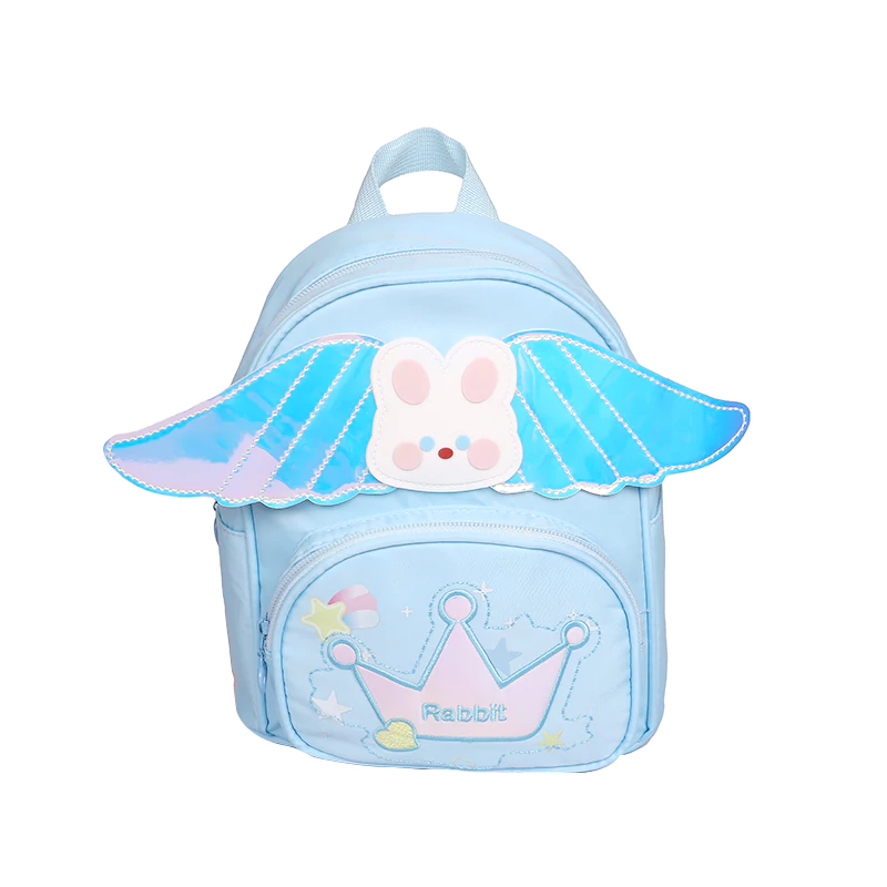 Angel Bunny Kids Backpack - Blue