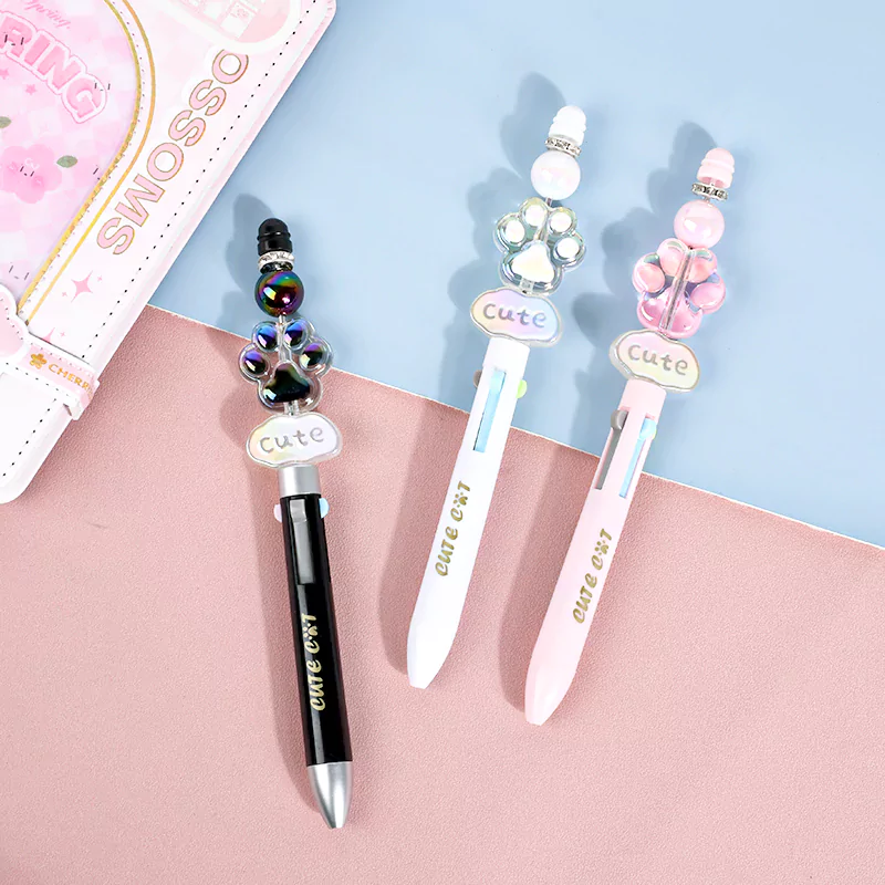 Cat Paw Beads Ballpoint Pen