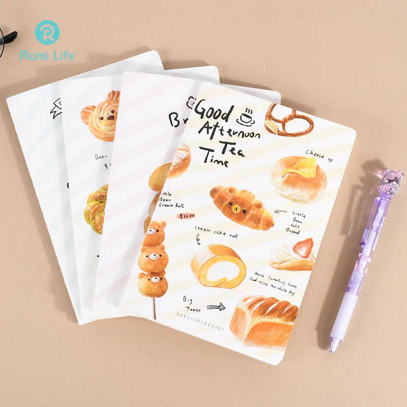 Bread Thread-Bound Notebook A5 Set